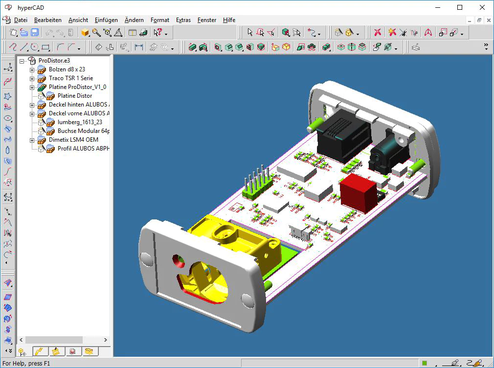 Technische Zeichnung von einem ProDistor - Ihr Dienstleister für CAD Konstruktion